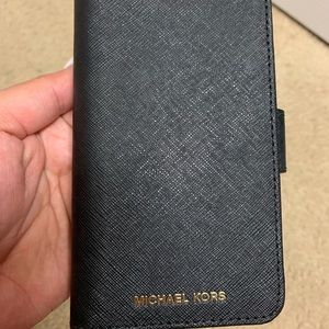 Michael Kors Black Iphone X wallet case